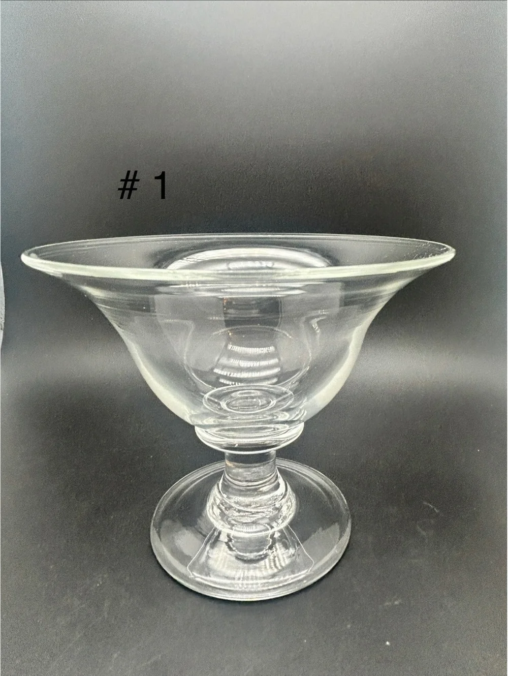 2 Simon Pearce Crystal Essex Compotes